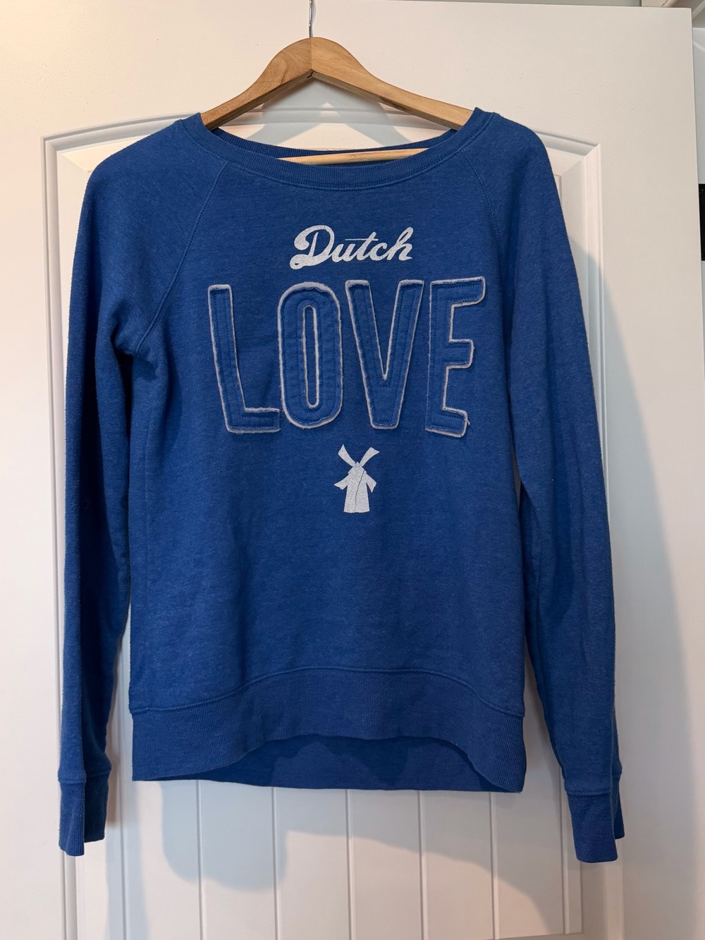 Reflex Blue 'Dutch LOVE' Crew Neck Sweatshirt